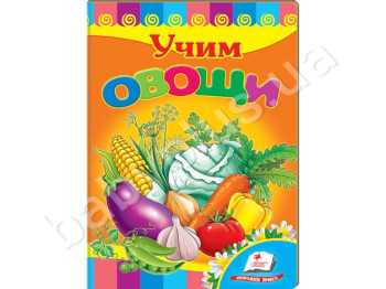 Дитяча книжка-картонка Розвивайка, Вчимо овочі, Пегас