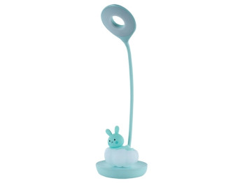Настольная лампа зеленая LED с аккумулятором Cloudy Bunny, Kite