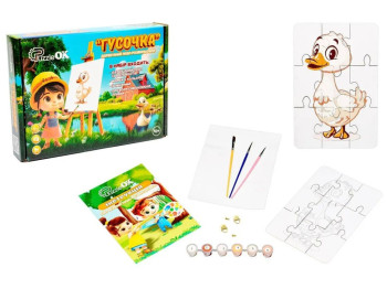 Деревянный пазл-раскраска Гусочка, PuzzleOk