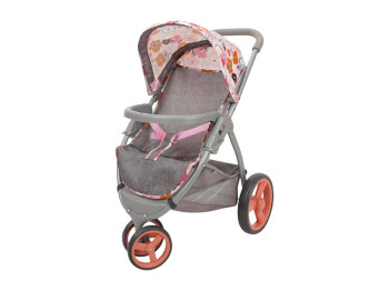 Коляска прогулянкова для ляльки T731038, 58x39x62 см, з корзиною та ручкою EVA