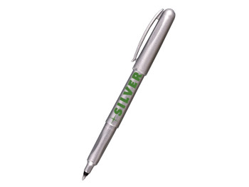 Маркер Silver серебряный металлик 1 мм, для надписей на поверхностях, Centropen