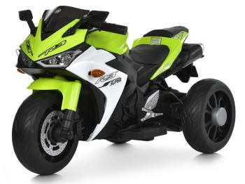 Елктромотоцикл Bambi Racer M 6329EL-5, 1х12V/9AH, 2х35W, MP3, USB, TF, Bluetooth, EVA, салатовий