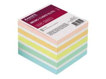 Бумага для заметок непроклеенная Elite Color 90х90х70мм. Axent 8028-A