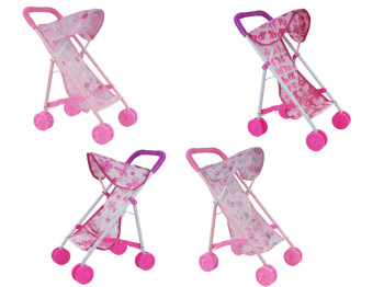 Коляска прогулочная 6632 H для куклы, 44 см, складная, BabyToys