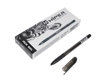 Ручка гелева чорна Teen Gel. Hiper HG-125