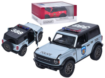 Машинка металлическая инерционная 2022 Ford Bronco Police. Kinsmart KT5438WPR