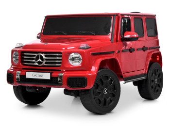 Електромобіль двомісний JJ2288EBLR-3 Mercedes-Benz, 1х24V7/AH, 4×45W, EVA, TF, червоний