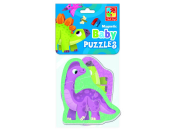 Магнитные беби пазлы Динозаврики, Vladi Toys