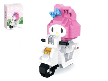 Міні-конструктор My Melody на скутері, 321 деталь