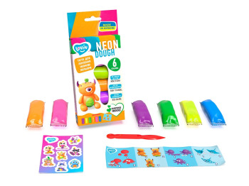 Набір тесту для ліплення Neon Assorted  6 кольорів. ТМ LOVIN'DO 41197
