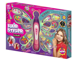 Набор для творчества причесок Hair Styler Fashion, 47 см, плетение и декор, Danko Toys