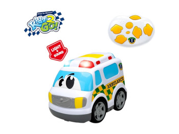 Машинка радиоуправляемая скорая помощь DHTRC0426J 19 см, свет и звук, KIDZ GO!
