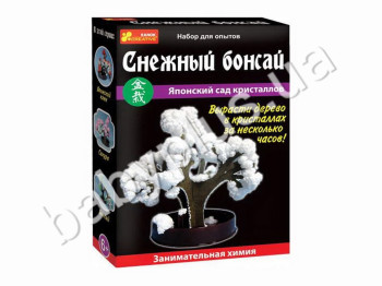 Набор для экспериментов, Японский сад кристалов Снежний бонсай, Ranok Creative