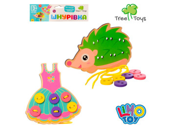 Дерев'яна іграшка Шнурівка 15,5 см. Tree Toys MD 2658