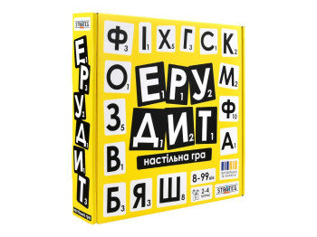 Настільна гра словесна Ерудит, складання слів з літер, Strateg