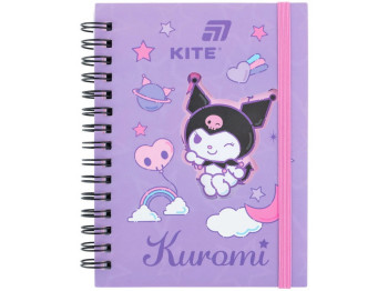 Блокнот на двойной спирали Kuromi, А6, 80 листов, клетка, Kite