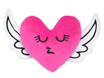 Подушка игрушка форма сердце Wings, 30 см, с крыльями, Tigres