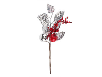 Декоративная ветка Серебристый букет, 2010-168
