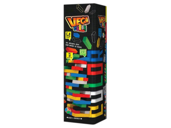 Настільна гра баланс Mega Vega, 30 см, з дерев’яними брусками, Danko Toys
