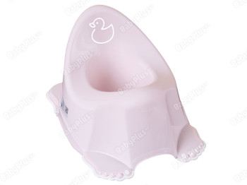Горшок Каченя з протиковзною гумою світло-рожевий. Tega Baby DK-001-130