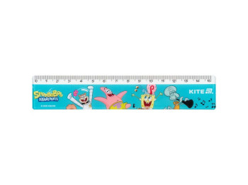 Линейка пластиковая, 15см SpongeBob SquarePants, Kite