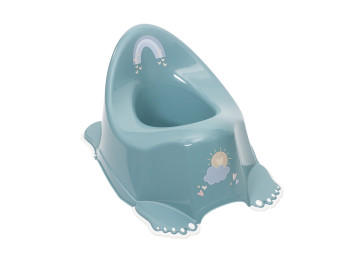 Горшок Метео з протиковзною гумою та музикою м'ятний. Tega Baby PO-079-165