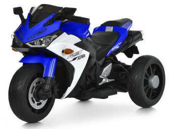Елктромотоцикл Bambi Racer M 6329EL-4, 1х12V/9AH, 2х35W, MP3, USB, TF, Bluetooth, EVA, синій