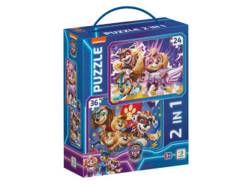 Пазл Paw Patrol Зберігаємо світ у безпеці 2в1, 24-36 елементів, DoDo 200573