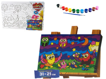 Набор для творчества Раскраска по номерам Coloring by numbers 31х21 см, Danko Toys