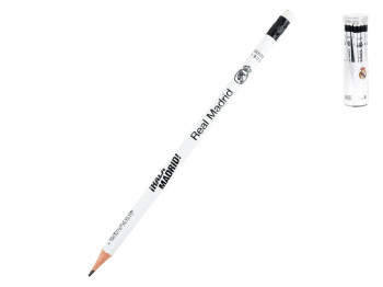 Карандаш графитный с резинкой Kite Real Madrid, HB, 2,2 мм, 189 мм