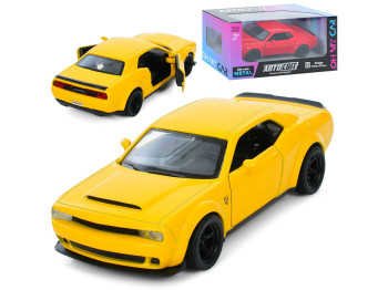 Машинка инерционная металлическая Dodge Challenger SRT, 12 см, открываются двери, АвтоСвіт
