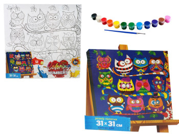 Набор для творчества Раскраска по номерам Coloring by numbers 31х31см, Danko Toys
