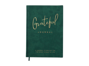 Блокнот діловий GRATEFUL А5, 96л, крапка, обкладинка штучна шкіра, зелений, Buromax BM.295319-04