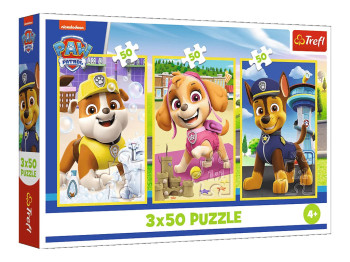 Пазл 3 в 1 Trefl Paw Patrol Песики мои друзья, 3 х 50 элементов