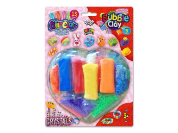 Набор для творчества из пластилина на блистере Air Clay+Bubble Clay, Danko Toys