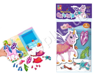 Магнитная игра Единорог, 18 элементов, Vladi Toys