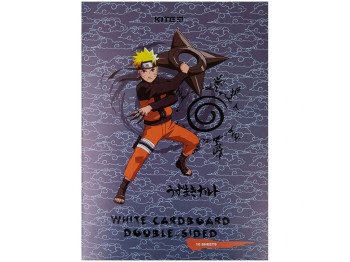 Картон белый Naruto Shippuden A4, 10 листов, Kite