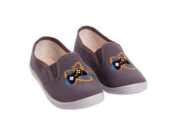 Сліпони дитячі для дівчаток Slip-On темно-сірі PlayStation. Розмір 27. Litma L-731B-5-DG