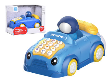 Дитячий телефон-машинка Космонавт Telephone Car, 16,8 см, кнопки та звукові ефекти