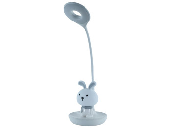 Настольная лампа белая LED с аккумулятором Bunny, Kite