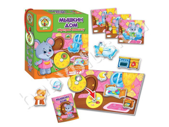 Игра с подвижными деталями Мышкин дом, Vladi Toys