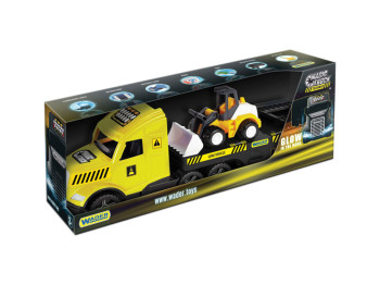 Magic Truck Technic с бульдозером. Wader 36431