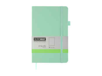 Блокнот без лініювання тверда обкладинка, 96 аркушів, м’ятний