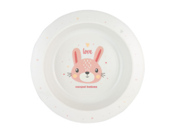 Мисочка пластикова CUTE ANIMALS - рожева. Canpol Babies 4/412_pin2