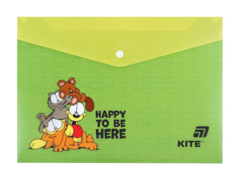 Папка на кнопке Kite Garfield GF25-244-2, формат A4, полипропилен, Kite