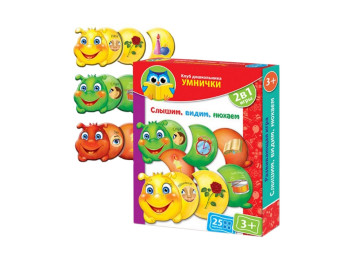 Клуб дошкольника Умнички Слышим, видим, нюхаем, Vladi Toys