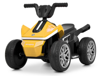 Дитячий електроквадроцикл Bambi Racer M 6362E-6, 1х6V7AH, 62×35W, EVA, Bluetooth,  MP3, USB, жовтий
