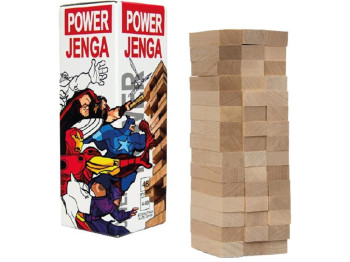 Настільна гра баланс Power Jenga, 15,5 см, будування вежі, Strateg