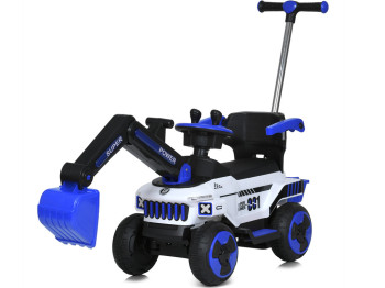 Каталка-толокар із батьківською ручкою Трактор 3в1. Bambi Racer M 5783BLR-4