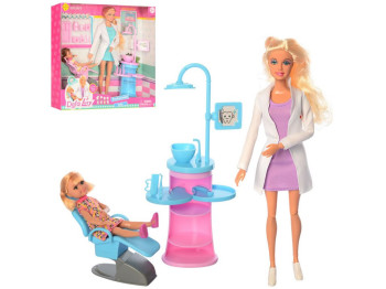 Игровой набор куклы шарнирные Defa Lucy 8408-BF, 29 см, с мебелью и аксессуарами